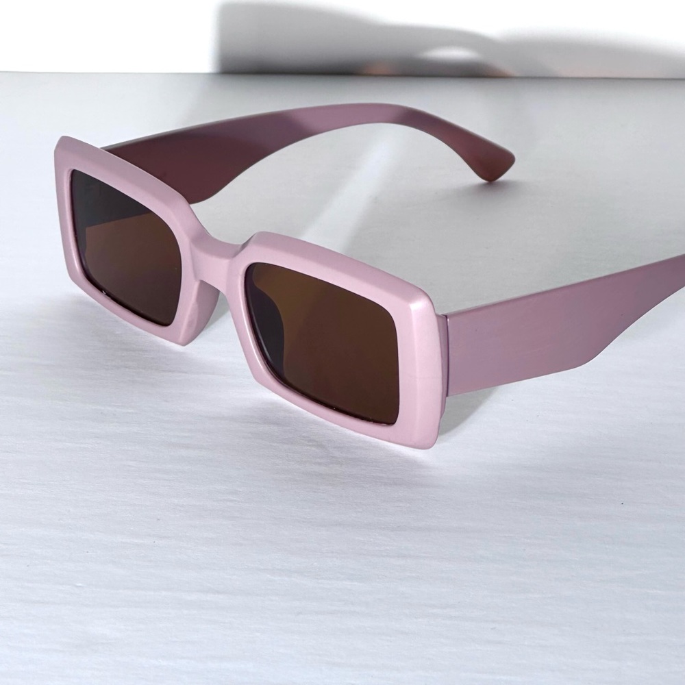 Purple Rectangle Sunglasses